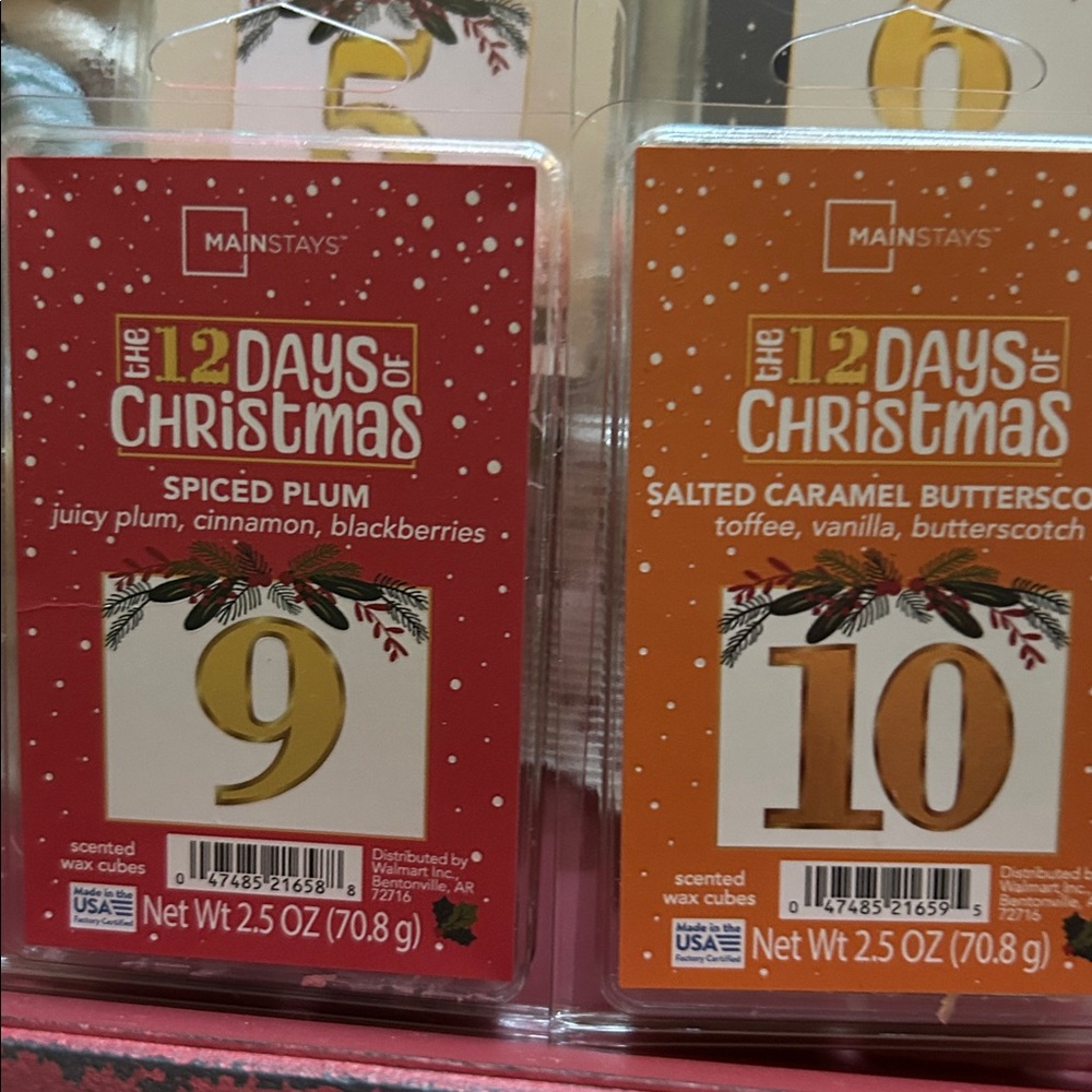 Mainstays Wax Melts The 12 Days of Christmas Bundle of 12 Packs Holiday Scented - Picture 7 of 9